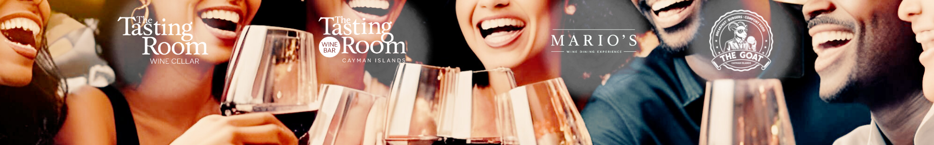 Cayman Wine Boutique – Book Your Experience Header Book your Experience header with venues